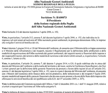 9 classe B – Bonifica Siti