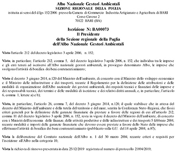 10 B classe C – Bonifica amianto