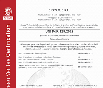 Sistema di Gestione per la Parità di Genere UNI PdR 125:2022